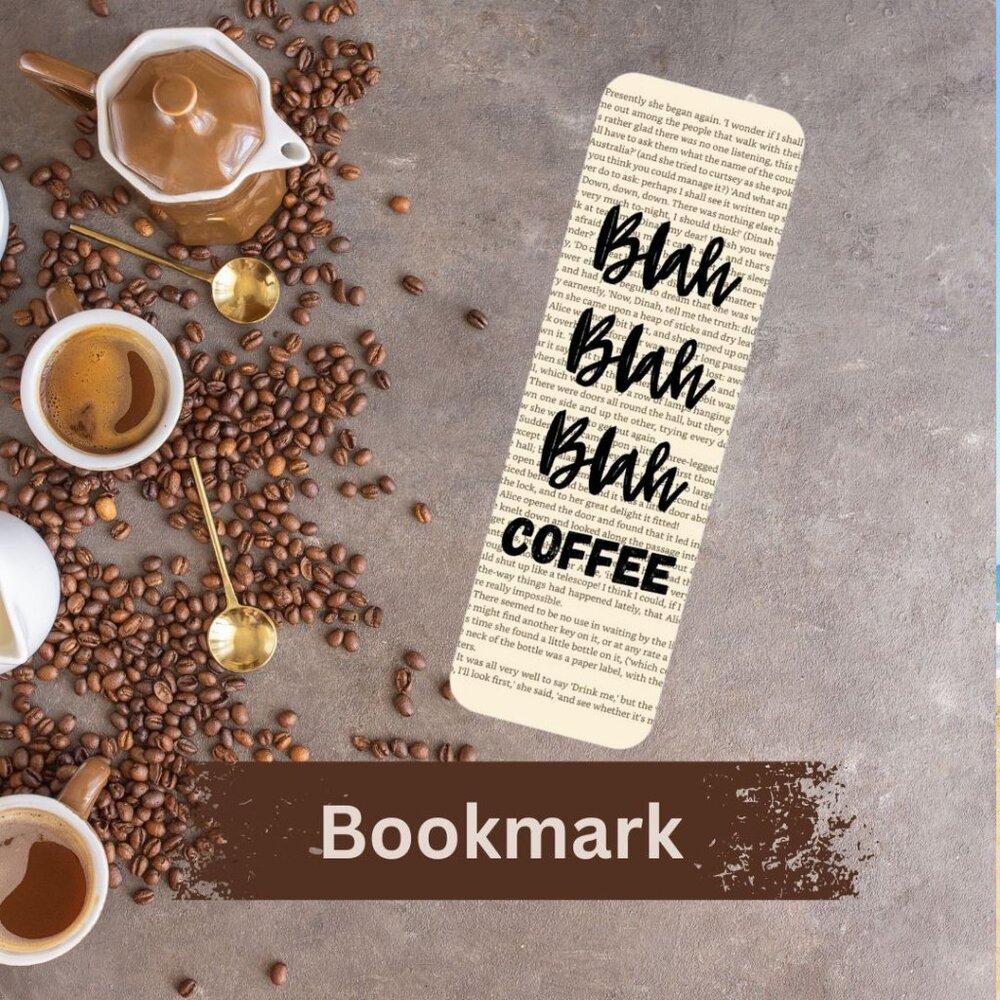 Coffee Quote Book Page Bookmarks, Coffee Gifts, Bookish - Picture 4 of 5